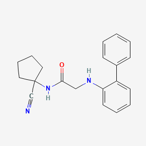 2-({[1,1'-biphenyl]-2-yl}amino)-N-(1-cyanocyclopentyl)acetamide
