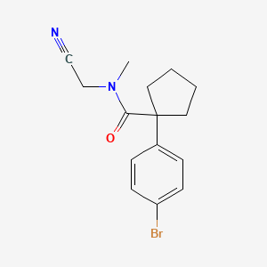 1-(4-bromophenyl)-N-(cyanomethyl)-N-methylcyclopentane-1-carboxamide