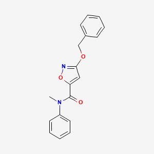 3-(benzyloxy)-N-methyl-N-phenylisoxazole-5-carboxamide