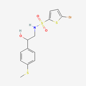 5-bromo-N-(2-hydroxy-2-(4-(methylthio)phenyl)ethyl)thiophene-2-sulfonamide
