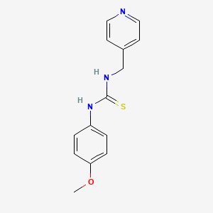 molecular formula C14H15N3OS B2735129 1-(4-Methoxyphenyl)-3-(pyridin-4-ylmethyl)thiourea CAS No. 356574-65-7