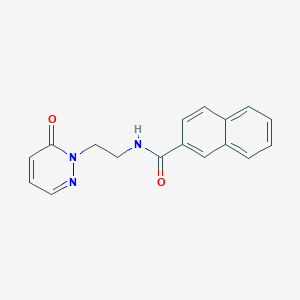 molecular formula C17H15N3O2 B2735161 N-[2-(6-oxo-1,6-dihydropyridazin-1-yl)ethyl]naphthalene-2-carboxamide CAS No. 1021206-38-1