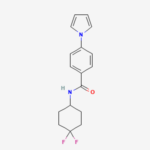 N-(4,4-difluorocyclohexyl)-4-(1H-pyrrol-1-yl)benzamide