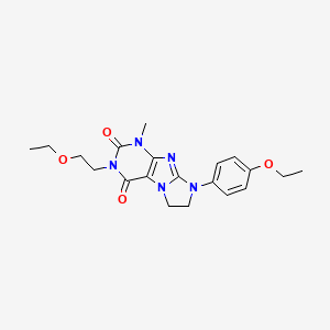 2-(2-Ethoxyethyl)-6-(4-ethoxyphenyl)-4-methyl-7,8-dihydropurino[7,8-a]imidazole-1,3-dione