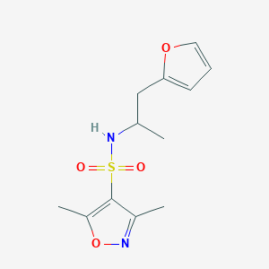 N-(1-(furan-2-yl)propan-2-yl)-3,5-dimethylisoxazole-4-sulfonamide
