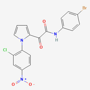 N-(4-bromophenyl)-2-[1-(2-chloro-4-nitrophenyl)-1H-pyrrol-2-yl]-2-oxoacetamide