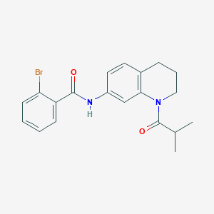 2-bromo-N-(1-isobutyryl-1,2,3,4-tetrahydroquinolin-7-yl)benzamide