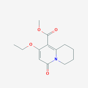methyl 8-ethoxy-6-oxo-1,3,4,6-tetrahydro-2H-quinolizine-9-carboxylate