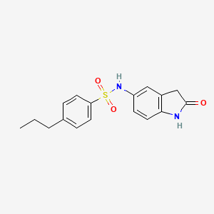 N-(2-oxoindolin-5-yl)-4-propylbenzenesulfonamide