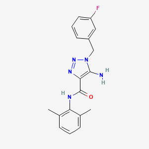 5-amino-N-(2,6-dimethylphenyl)-1-(3-fluorobenzyl)-1H-1,2,3-triazole-4-carboxamide