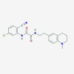 N1-(5-chloro-2-cyanophenyl)-N2-(2-(1-methyl-1,2,3,4-tetrahydroquinolin-6-yl)ethyl)oxalamide