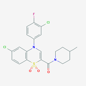 N-cyclopropyl-2-{[3-(4-fluorophenyl)isoxazolo[5,4-d]pyrimidin-4-yl]oxy}acetamide