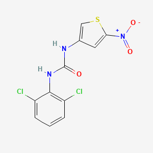 molecular formula C11H7Cl2N3O3S B2735268 DFP00173 CAS No. 672286-03-2