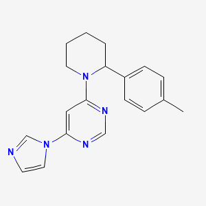 4-(1H-imidazol-1-yl)-6-[2-(4-methylphenyl)piperidin-1-yl]pyrimidine