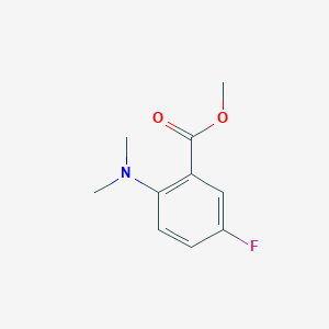 molecular formula C10H12FNO2 B2735303 Methyl 2-(dimethylamino)-5-fluorobenzoate CAS No. 2102409-94-7