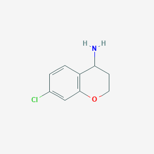 molecular formula C9H10ClNO B2735311 7-Chlorochroman-4-amine CAS No. 763907-56-8