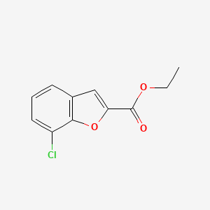 molecular formula C11H9ClO3 B2735317 Ethyl 7-chlorobenzofuran-2-carboxylate CAS No. 260273-62-9