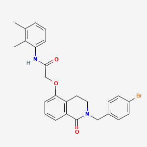 2-((2-(4-bromobenzyl)-1-oxo-1,2,3,4-tetrahydroisoquinolin-5-yl)oxy)-N-(2,3-dimethylphenyl)acetamide