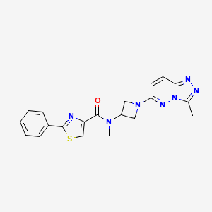 N-methyl-N-(1-(3-methyl-[1,2,4]triazolo[4,3-b]pyridazin-6-yl)azetidin-3-yl)-2-phenylthiazole-4-carboxamide