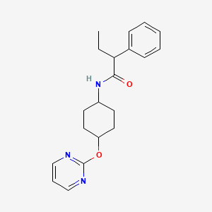 2-phenyl-N-((1r,4r)-4-(pyrimidin-2-yloxy)cyclohexyl)butanamide