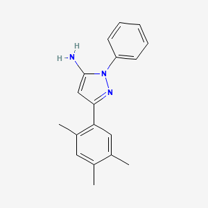1-phenyl-3-(2,4,5-trimethylphenyl)-1H-pyrazol-5-amine