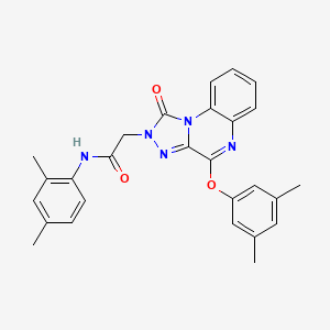 2-(4-(3,5-dimethylphenoxy)-1-oxo-[1,2,4]triazolo[4,3-a]quinoxalin-2(1H)-yl)-N-(2,4-dimethylphenyl)acetamide