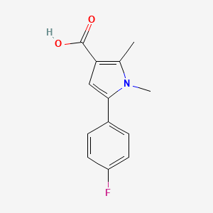 5-(4-fluorophenyl)-1,2-dimethyl-1H-pyrrole-3-carboxylic acid