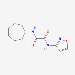 molecular formula C12H17N3O3 B2735467 N1-cycloheptyl-N2-(isoxazol-3-yl)oxalamide CAS No. 941998-54-5