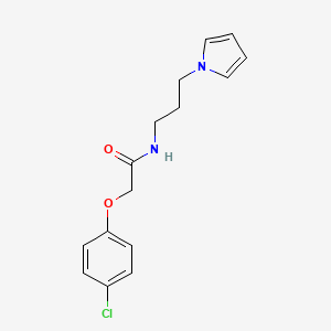 molecular formula C15H17ClN2O2 B2735553 N-(3-(1H-pyrrol-1-yl)propyl)-2-(4-chlorophenoxy)acetamide CAS No. 1226444-63-8