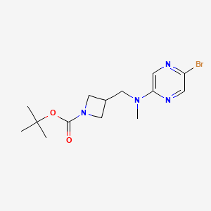 molecular formula C14H21BrN4O2 B2735592 Tert-butyl 3-[[(5-bromopyrazin-2-yl)-methylamino]methyl]azetidine-1-carboxylate CAS No. 2377034-33-6