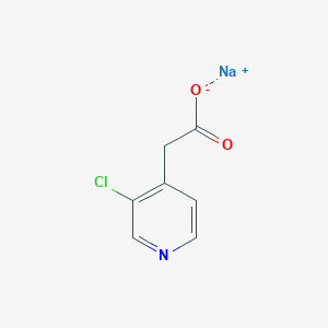 molecular formula C7H5ClNNaO2 B2735599 Sodium 2-(3-chloropyridin-4-yl)acetate CAS No. 2219380-32-0