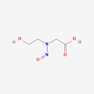 molecular formula C4H8N2O4 B027356 N-(2-Hydroxyethyl)-N-carboxymethylnitrosamine CAS No. 80556-89-4