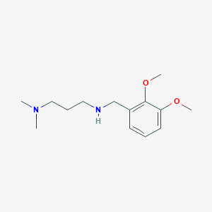 molecular formula C14H24N2O2 B2735601 N'-(2,3-dimethoxybenzyl)-N,N-dimethylpropane-1,3-diamine dihydrochloride CAS No. 121177-60-4