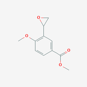 molecular formula C11H12O4 B2735617 Methyl 4-methoxy-3-(oxiran-2-yl)benzoate CAS No. 2248406-01-9