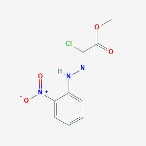molecular formula C9H8ClN3O4 B2735622 Methyl chloro[(2-nitrophenyl)hydrazono]acetate CAS No. 899028-52-5