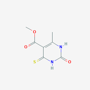 molecular formula C7H8N2O3S B2735632 Methyl 6-methyl-2-oxo-4-sulfanyl-1,2-dihydropyrimidine-5-carboxylate CAS No. 863669-54-9