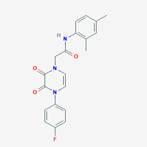 molecular formula C20H18FN3O3 B2735709 N-(2,4-dimethylphenyl)-2-[4-(4-fluorophenyl)-2,3-dioxo-1,2,3,4-tetrahydropyrazin-1-yl]acetamide CAS No. 904523-95-1