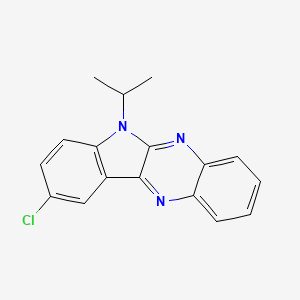 molecular formula C17H14ClN3 B2735773 9-chloro-6-isopropyl-6H-indolo[2,3-b]quinoxaline CAS No. 477512-80-4