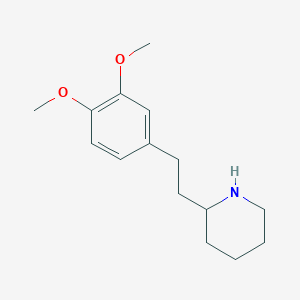 molecular formula C15H23NO2 B2735793 2-[2-(3,4-Dimethoxyphenyl)ethyl]piperidine CAS No. 893754-83-1