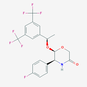 molecular formula C20H16F7NO3 B027359 Aprepitant-M3 Metabolite CAS No. 419574-04-2