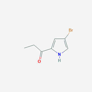 molecular formula C7H8BrNO B2735904 1-(4-Bromo-1H-pyrrol-2-yl)propan-1-one CAS No. 2361645-24-9