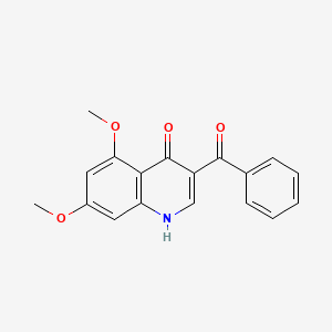 molecular formula C18H15NO4 B2735967 3-benzoyl-5,7-dimethoxyquinolin-4-ol CAS No. 769972-63-6