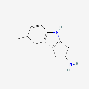 7-methyl-1H,2H,3H,4H-cyclopenta[b]indol-2-amine