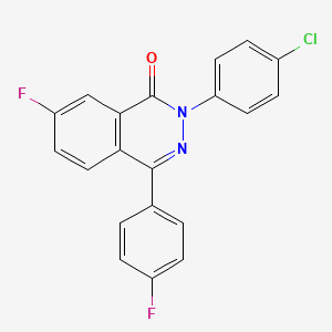 2-(4-chlorophenyl)-7-fluoro-4-(4-fluorophenyl)-1(2H)-phthalazinone