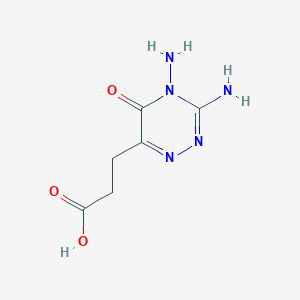 3-(3,4-Diamino-5-oxo-4,5-dihydro-1,2,4-triazin-6-yl)propanoic acid
