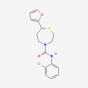 N-(2-chlorophenyl)-7-(furan-2-yl)-1,4-thiazepane-4-carboxamide