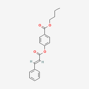 molecular formula C20H20O4 B2735998 butyl 4-[(E)-3-phenylprop-2-enoyl]oxybenzoate CAS No. 331462-15-8