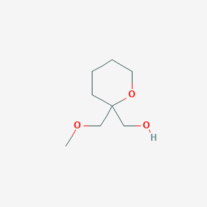molecular formula C8H16O3 B2735999 [2-(Methoxymethyl)oxan-2-yl]methanol CAS No. 264891-16-9