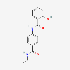 N-{4-[(ethylamino)carbonyl]phenyl}-2-hydroxybenzamide