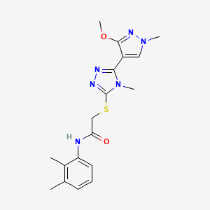 N-(2,3-dimethylphenyl)-2-((5-(3-methoxy-1-methyl-1H-pyrazol-4-yl)-4-methyl-4H-1,2,4-triazol-3-yl)thio)acetamide